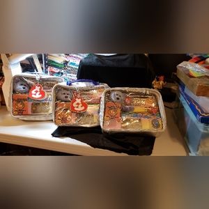 3 BEANIE BABIES Ty OFFICIAL CLUB